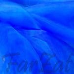 Material organza albastru electric - imagine 3
