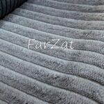 Catifea plusata gri deschis pentru tapiterie