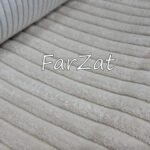 Catifea plusata ivoire pentru tapiterie