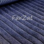 Catifea plusata bleumarin pentru tapiterie