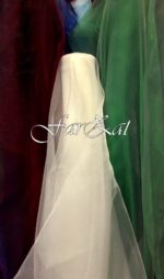 Material organza ivoire