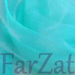 Tesatura organza aqua