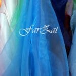 Material organza turcoaz