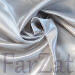 Saten gri argintiu | Material textil saten - imagine 4