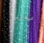 Tiul cu margele verde aqua