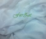 Material textil voal sifon alb